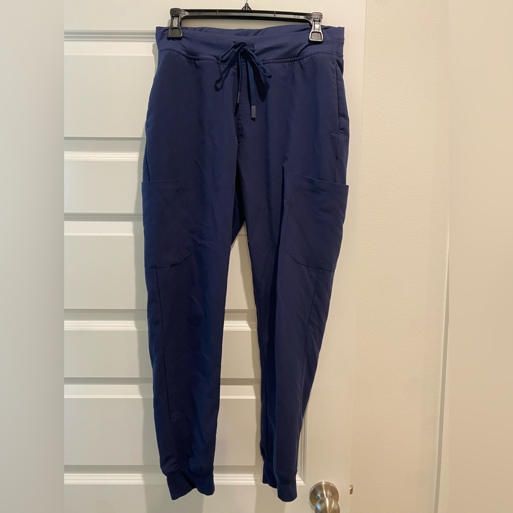 Mandala scrub pants jogger in navy